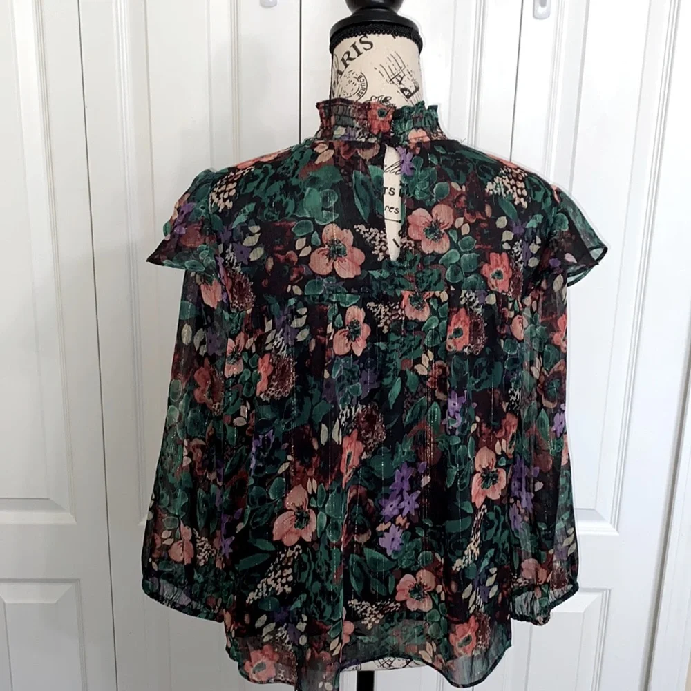 Cato Woman’s Floral Top Multicolor Medium - Picture 2 of 9